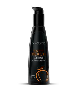 Wicked Aqua Sweet Peach Water-Based Lubricant 4 Oz.