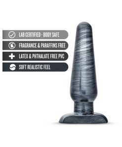 Jet Large Plug Carbon Metallic Black