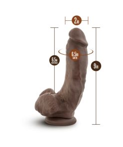 Dr. Skin Mr. Mayor Realistic 9 In. Dildo With Balls Brown
