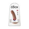 King Cock 6 In. Cock Realistic Dildo With Suction Cup Tan