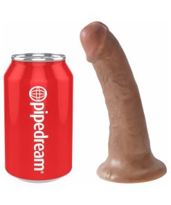 King Cock 6 In. Cock Realistic Dildo With Suction Cup Tan