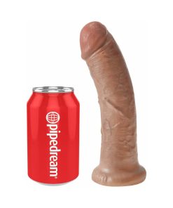 King Cock 8 In. Cock Realistic Dildo With Suction Cup Tan