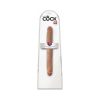 King Cock 12 In. Slim Double Dildo Realistic Tan