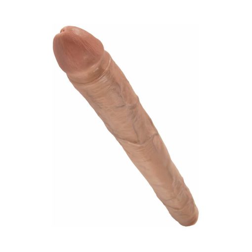 King Cock 16 In. Thick Double Dildo Realistic Tan - Image 3