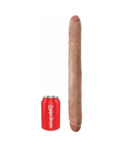 King Cock 16 In. Thick Double Dildo Realistic Tan