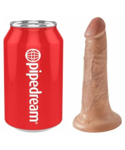 King Cock 5 In. Cock Realistic Dildo With Suction Cup Tan