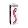 Icicles No. 69 Curved Dual-Ended Glass Dildo Pink