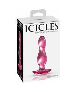 Icicles No. 73 Glass Anal Plug Pink
