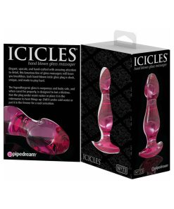 Icicles No. 73 Glass Anal Plug Pink