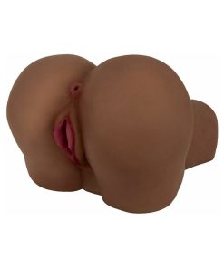 Curve Toys Mistress Perfect Fuck Paris Doggy Style Vibrating Dual Entry Masturbator Brown
