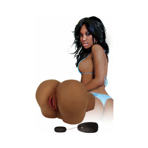 Curve Toys Mistress Perfect Fuck Paris Doggy Style Vibrating Dual Entry Masturbator Brown - Image 3