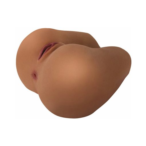 Curve Toys Mistress Perfect Fuck Karla Missionary Vibrating Dual Entry Masturbator Tan - Image 2