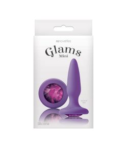 Glams Mini Anal Plug Purple Gem