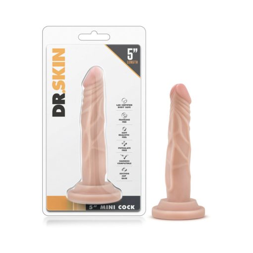 Dr. Skin Mini Realistic 5 In. Dildo Beige