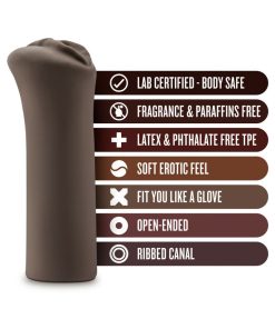 Hot Chocolate Nicole'S Kitty Vagina Stroker Brown