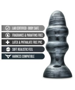 Jet Stealth 6.5 In. Anal Plug Carbon Metallic Black