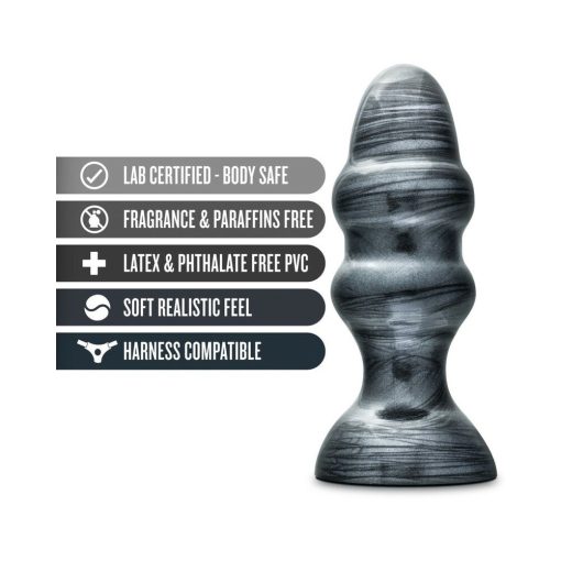 Jet Stealth 6.5 In. Anal Plug Carbon Metallic Black - Image 3