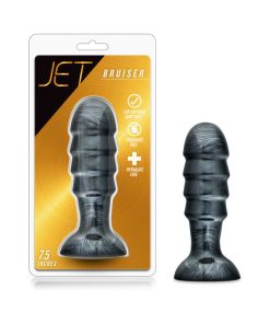 Jet Bruiser 7.5 In. Anal Plug Carbon Metallic Black