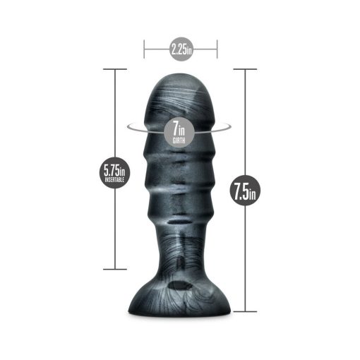 Jet Bruiser 7.5 In. Anal Plug Carbon Metallic Black - Image 8