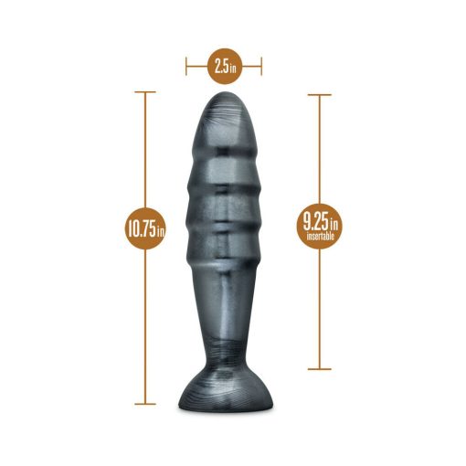Jet Destructor 10.75 In. Anal Plug Carbon Metallic Black - Image 4
