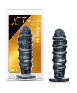 Jet Annihilator 11 In. Anal Plug Carbon Metallic Black