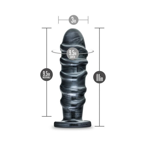 Jet Annihilator 11 In. Anal Plug Carbon Metallic Black - Image 9