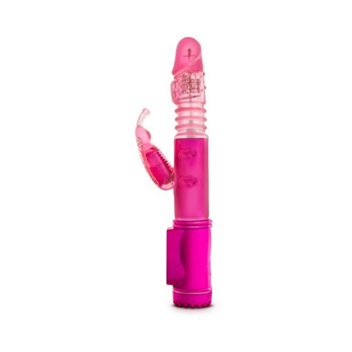Sexy Things Butterfly Thruster Mini Dual Stimulation Vibrator Fuchsia - Image 3