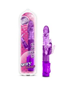 Sexy Things Butterfly Thruster Mini Dual Stimulation Vibrator Purple