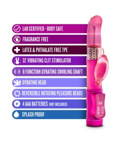 Sexy Things Dancing Dolphin Dual Stimulation Vibrator Fuchsia