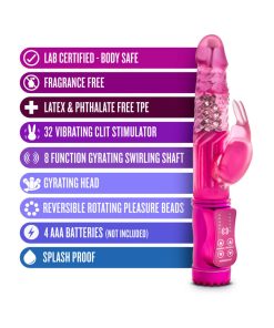 Sexy Things Romping Rabbit Dual Stimulation Vibrator Fuchsia