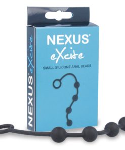 Nexus Excite Silicone Anal Beads Small Black