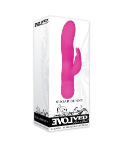 Evolved Sugar Bunny Mini Silicone Rabbit Vibrator Pink