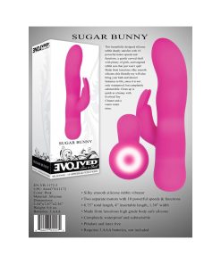 Evolved Sugar Bunny Mini Silicone Rabbit Vibrator Pink