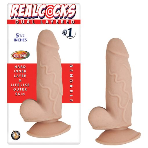 Realcocks Dual Layered #1 5.5In Flesh