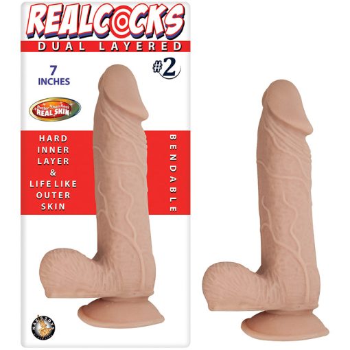 Realcocks Dual Layered #2 7In Flesh
