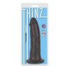 Curve Toys Thinz 7 In. Slim Dildo With Suction Cup Midnight
