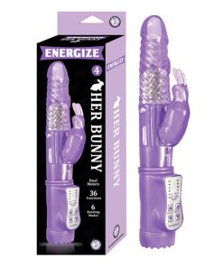 Energize Her Bunny 4 36 Function 6 Rotating Modes Dual Motor Waterproof Purple
