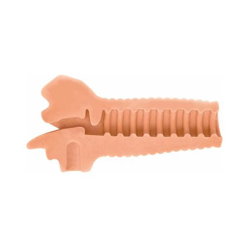 Curve Toys Mistress Perfect Suck Courtney Vibrating Deep Throat Mouth Stroker Beige - Image 3