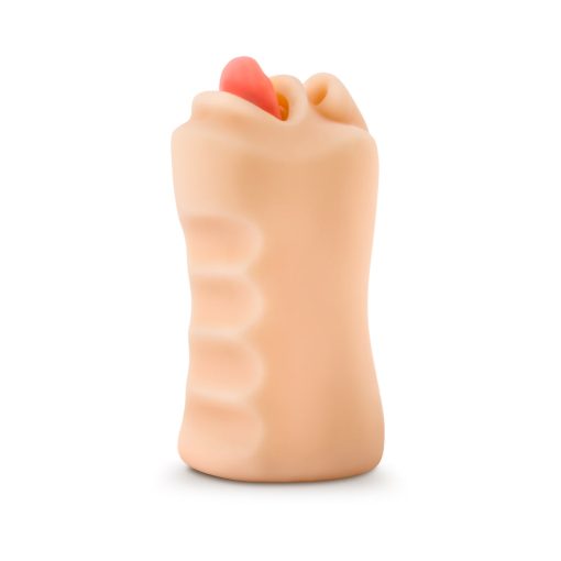 X5 Men Oral Anne Mouth Stroker Beige - Image 3