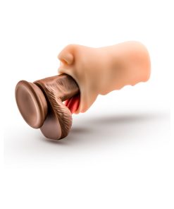 X5 Men Oral Anne Mouth Stroker Beige