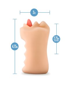 X5 Men Oral Anne Mouth Stroker Beige
