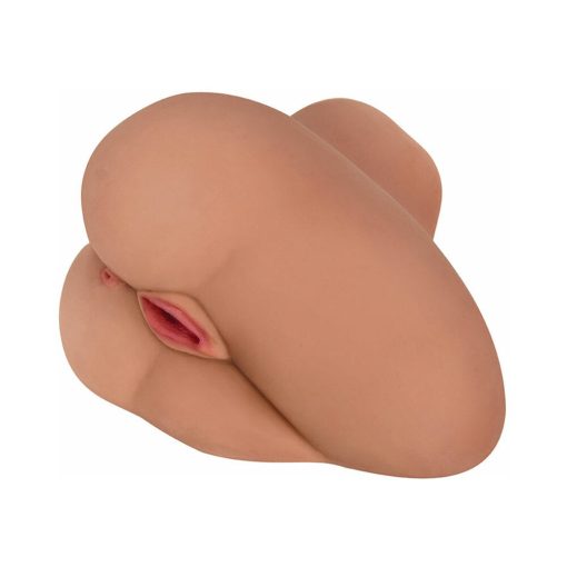 Curve Toys Mistress Perfect Fuck Alexis Side Saddle Vibrating Dual Entry Masturbator Tan - Image 2