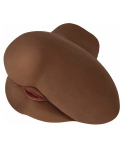 Curve Toys Mistress Perfect Fuck Jade Side Saddle Vibrating Dual Entry Masturbator Brown