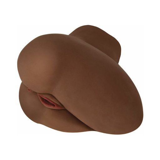 Curve Toys Mistress Perfect Fuck Jade Side Saddle Vibrating Dual Entry Masturbator Brown - Image 2