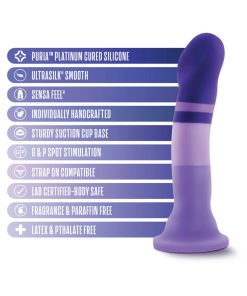 Avant D2 Purple Rain 7.5 In. Silicone Dildo