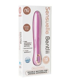 Nu Sensuelle Bentlii Silicone 15 Functions Dual Motor Waterproof Usb Rechargeable Purple