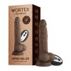 Femmefunn Vortex Turbo Baller 2.0 8.25 In. Vibrating Rotating Dildo Brown