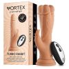 Femmefunn Vortex Turbo Rabbit 2.0 8 In. Dual Stimulation Vibrating Dildo Beige
