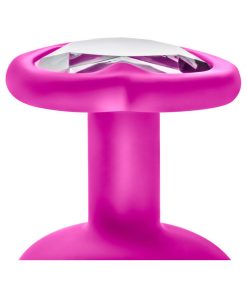Luxe 3-Piece Bling Plug Training Kit With White Gem Base Pink
