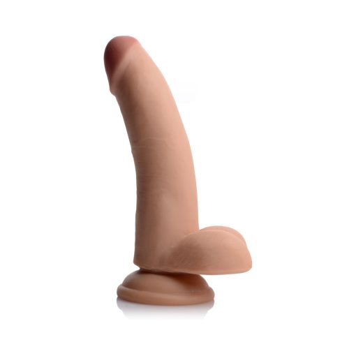 Usa Cocks 8 In. Ameriskin Dual Density Dildo Light - Image 2